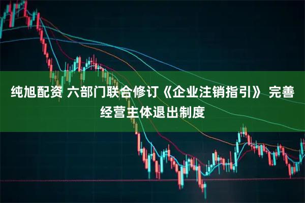 纯旭配资 六部门联合修订《企业注销指引》 完善经营主体退出制度